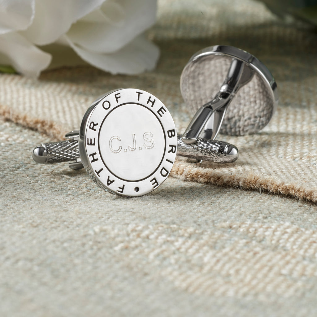 Tie Pin Cufflinks Set Sqaure Silver Brass Cufflinks For Men With Very
