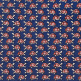Navy Turtle Luxury Printed Silk Tie