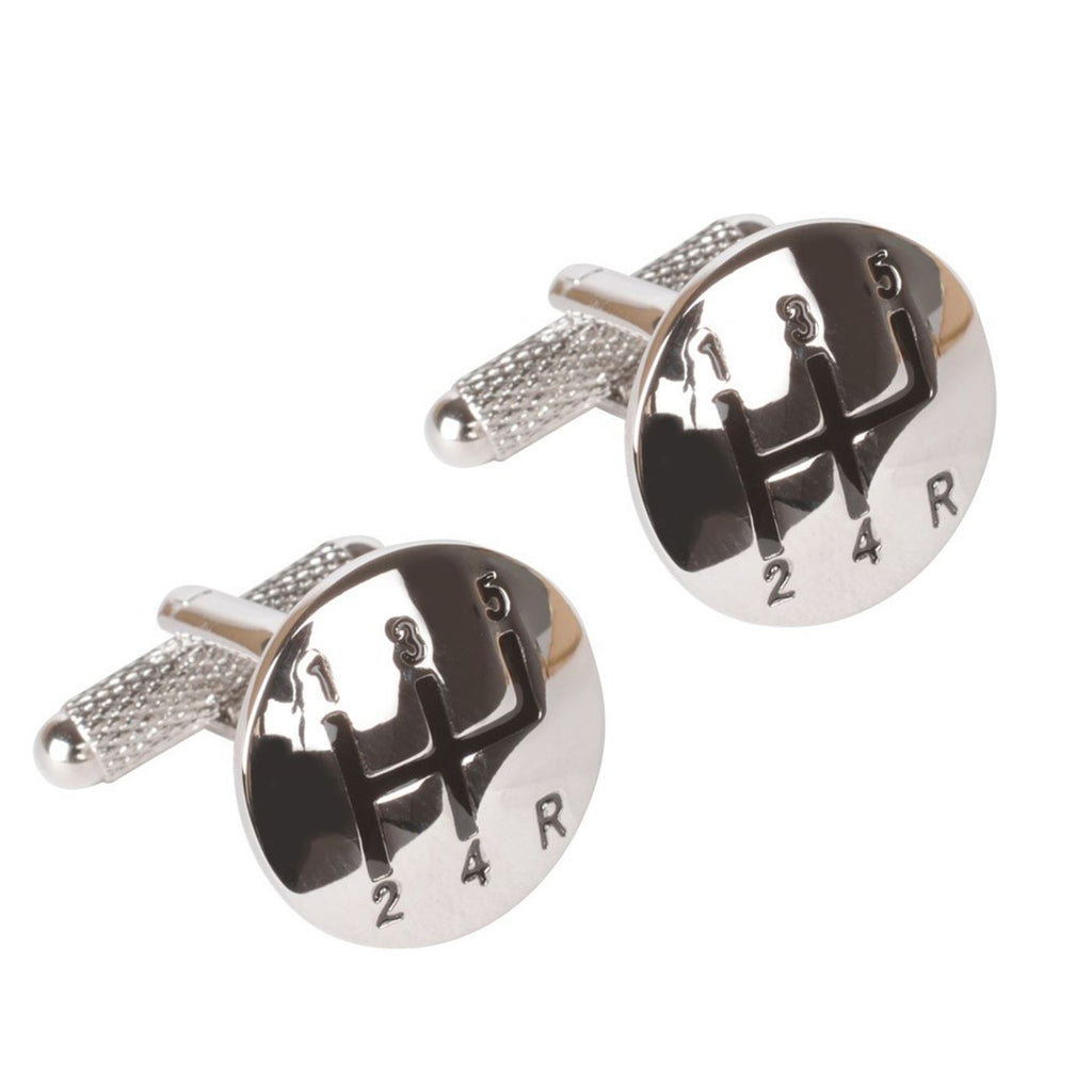 Silver Gear Stick Cufflinks The Cufflink Store