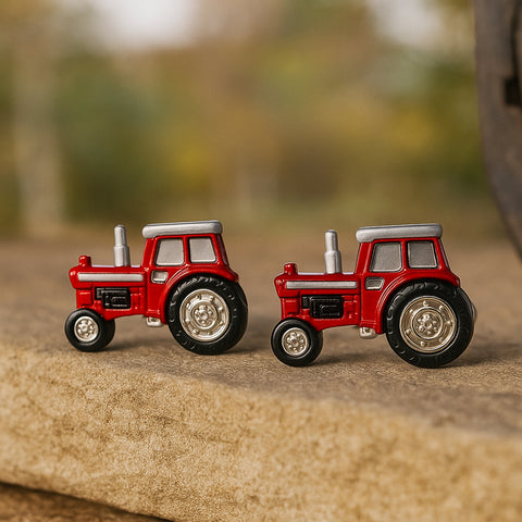 Red Tractor Cufflinks