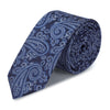 Blue Paisley Luxury Slim Silk Tie