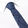 Blue Paisley Luxury Slim Silk Tie