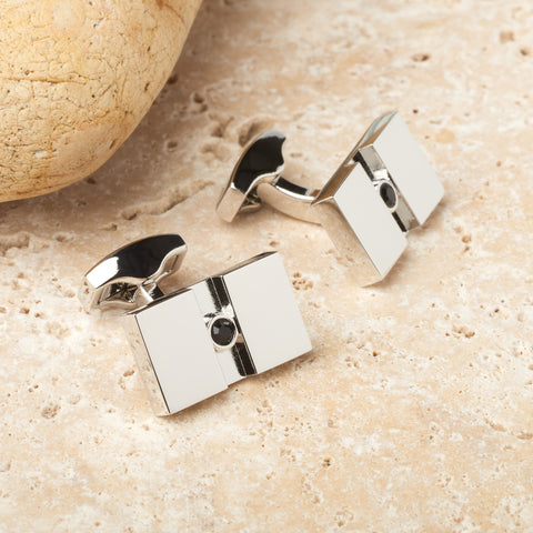 Black Stone Cufflinks