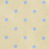 Yellow Silk Tie With Blue Polka Dots