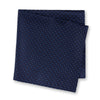 Navy & Light Blue Classic Floral Spot Silk Handkerchief