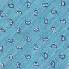 Turquoise Micro Paisley Woven Silk Tie
