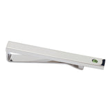 Birthstone Silver Plated Tie Bar (May - Emerald)