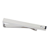 Birthstone Silver Plated Tie Bar (April - Diamond)