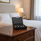 Black Lidded Mini Cufflink Box