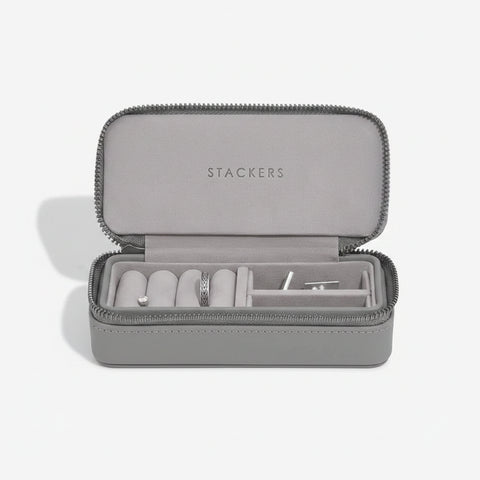 Zipped Travel Jewellery Box - Men's (Slate Grey)