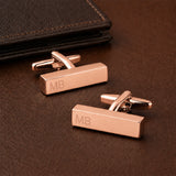 Personalised Initial Bar Cufflinks