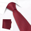 Red Micro Spot Tie & Handkerchief Set