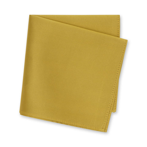 Plain Gold Silk Handkerchief