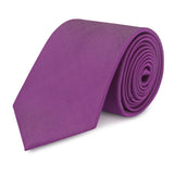 Plain Magenta Woven Silk Tie