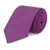 Plain Magenta Woven Silk Tie