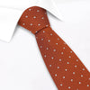Burnt Orange Micro Spot Silk Tie