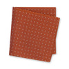 Burnt Orange Micro Spot Silk Handkerchief
