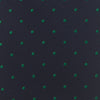 Navy & Green Micro Spot Silk Tie