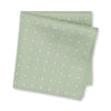 Yoghurt Green Polka Dot Silk Handkerchief