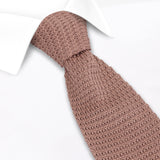 Stone Knitted Square Cut Tie
