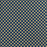 Gold & Navy Diamond Gridded Silk Tie