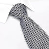 Black & Grey Diamond Gridded Silk Tie