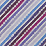 Various Purple Striped Woven Silk Tie