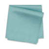 Plain Cyan Woven Silk Handkerchief