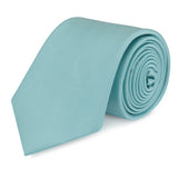 Plain Cyan Woven Silk Tie