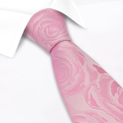 Fuchsia Rose Woven Silk Tie