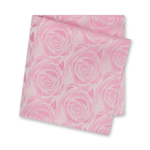 Fuchsia Rose Luxury Woven Silk Handkerchief