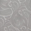 Silver Paisley Woven Silk Tie