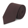 Plain Dark Brown Wool Mix Tie