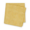 Gold Paisley Woven Silk Handkerchief