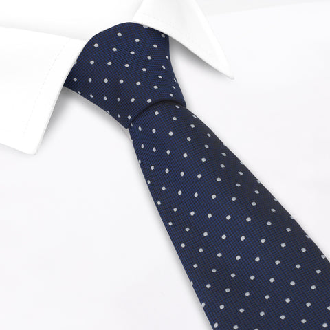 Navy Micro Spot Tie