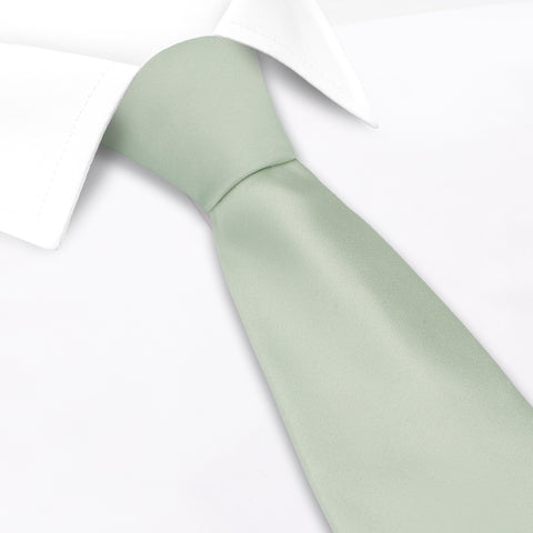 Plain Mint Silk Tie