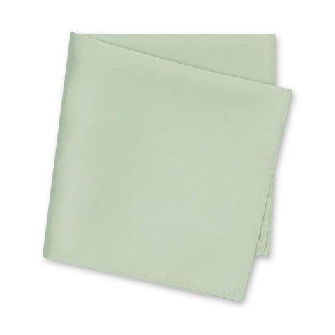 Plain Mint Silk Handkerchief