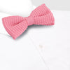 Pre-Tied Pink Knitted Bow Tie