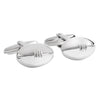 Sterling Silver Rugby Ball Cufflinks