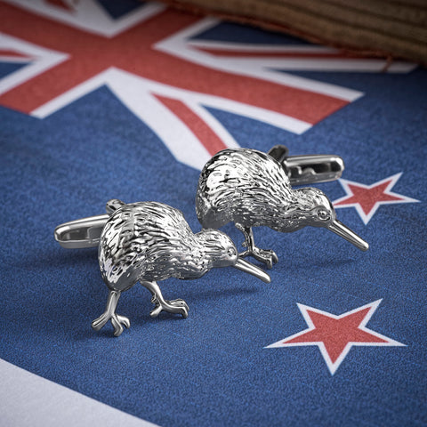 New Zealand Kiwi Bird Cufflinks