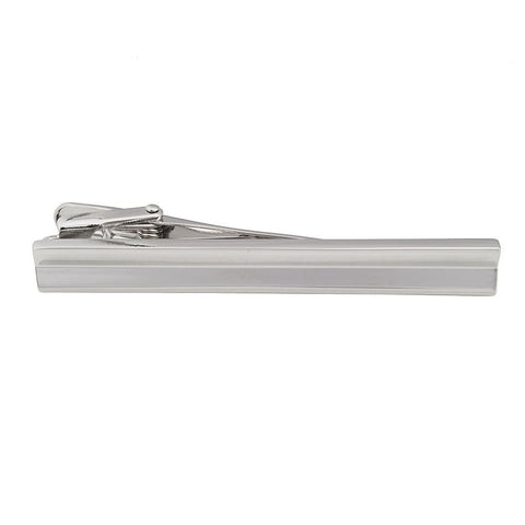 Inverted Silver Plated Tie Bar