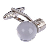 Clear Light Bulb Cufflinks