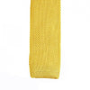 Mustard Knitted Square Cut Silk Tie