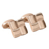 Rose Gold Four Square Luxury Cufflinks