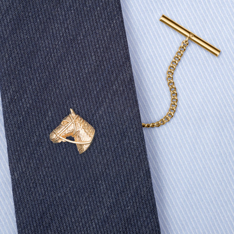 Gold 9ct Horse Tie Tack