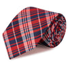 Red Tartan Silk Tie