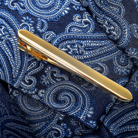Curved End Gold Classic Tie Bar