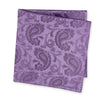 Classic Lilac Paisley Silk Handkerchief