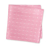 Pink & White Polka Dot Woven Silk Handkerchief