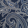 Blue Large Paisley Silk Tie